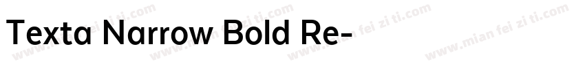 Texta Narrow Bold Re字体转换